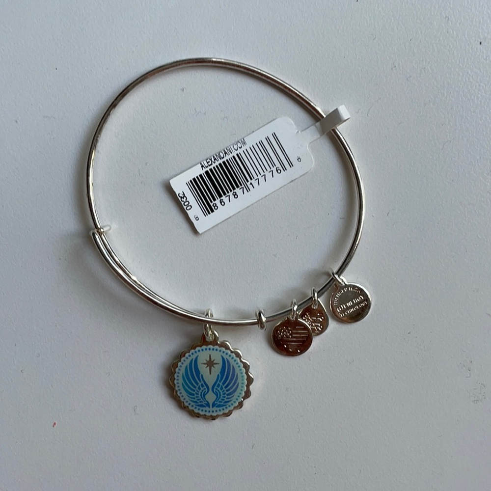 NWT Alex and Ani silver Guardian Angel bracelet